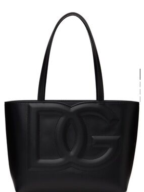 Dolce & Gabbana Matte Black Embossed DG Tote